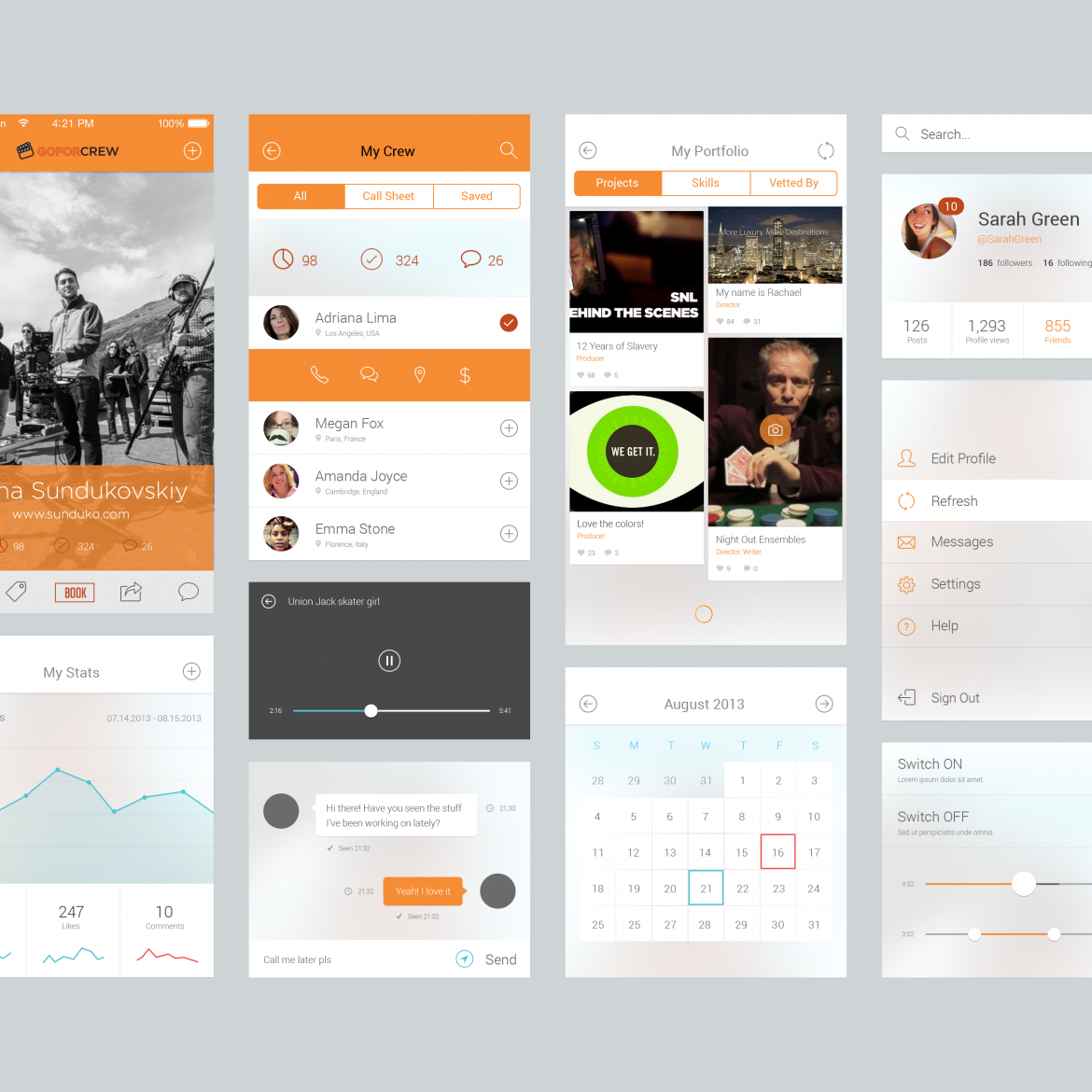 UI style guide by Fred Madrid
